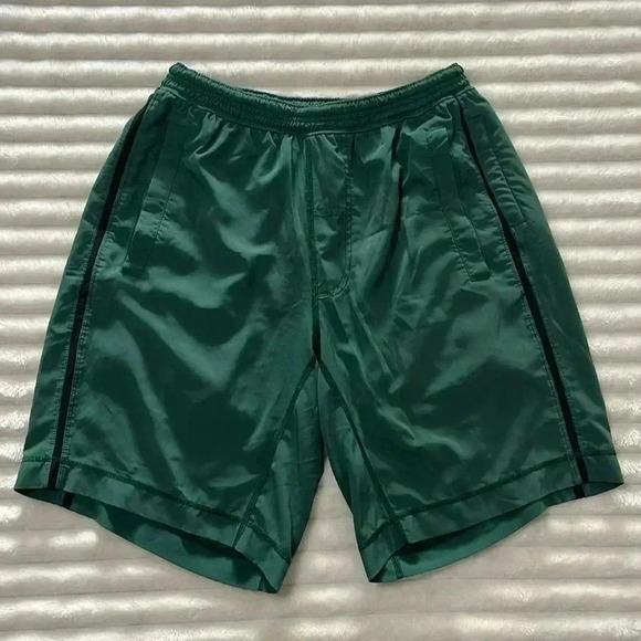 Lululemon Mens Lined Pace Breaker Short Size M Green - Picture 3 of 7